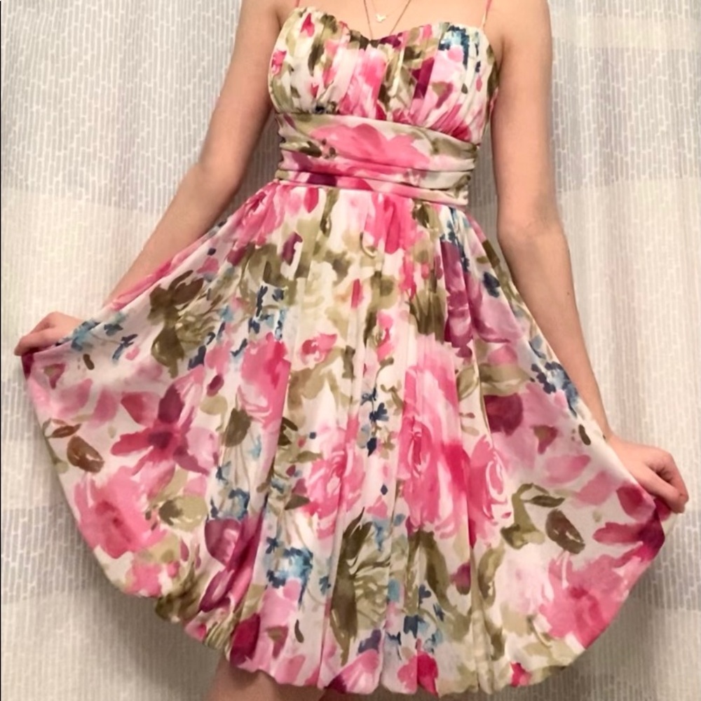 Pink Floral Dress